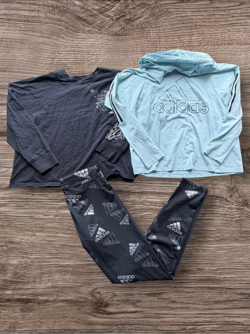 Girls Adidas Lot of 3 Matching Outfits - Size Medium 10/12